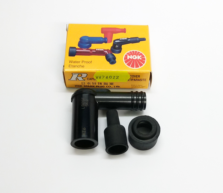 NGK plug cap with resistor black 90 degree