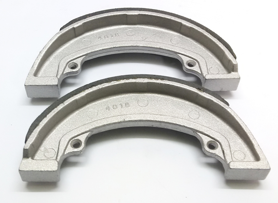 Rear conical hub BSA/TRI brake shoes pair