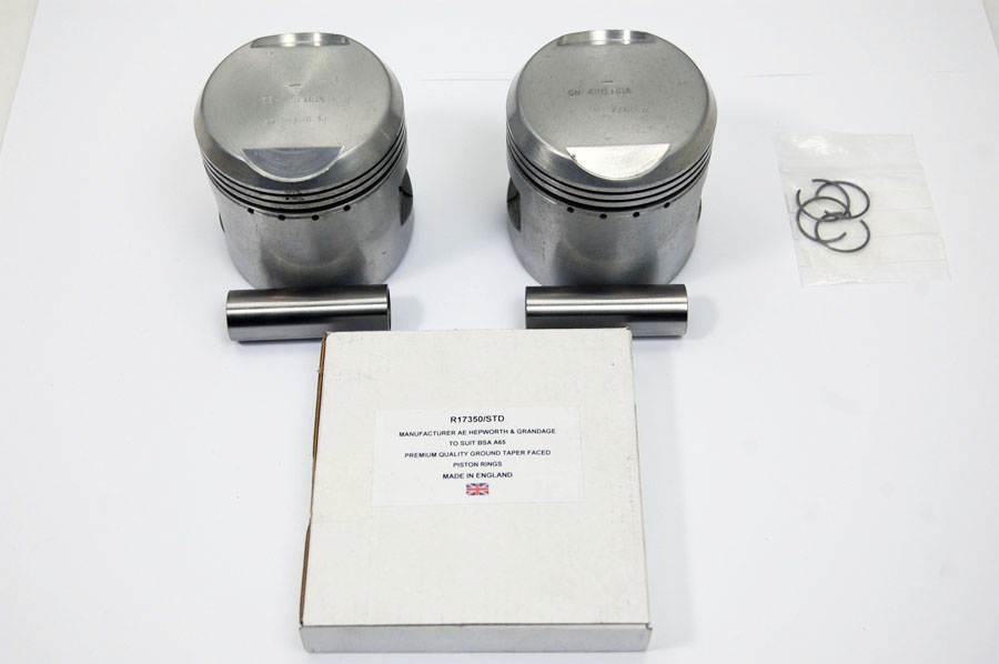 BSA pistons std 7.5:1 complete A65