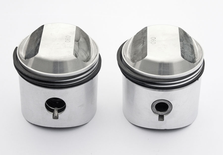 +60 oversize Pistons complete pair 9:1 compression