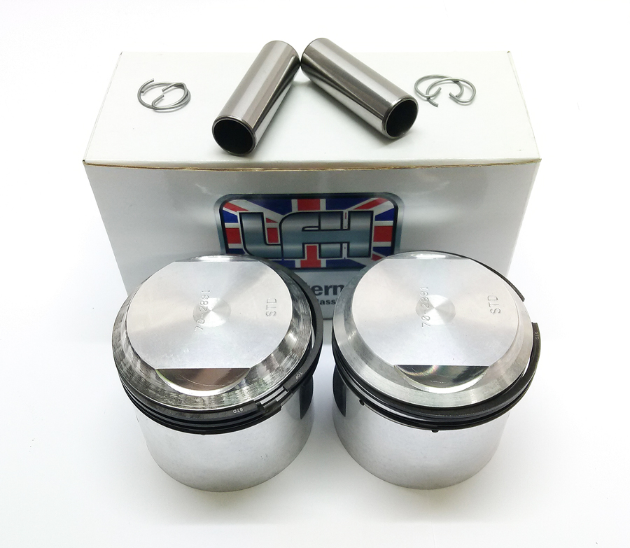 Triumph T110 TR6 T120 low comp pistons 7-1 alloy head Std