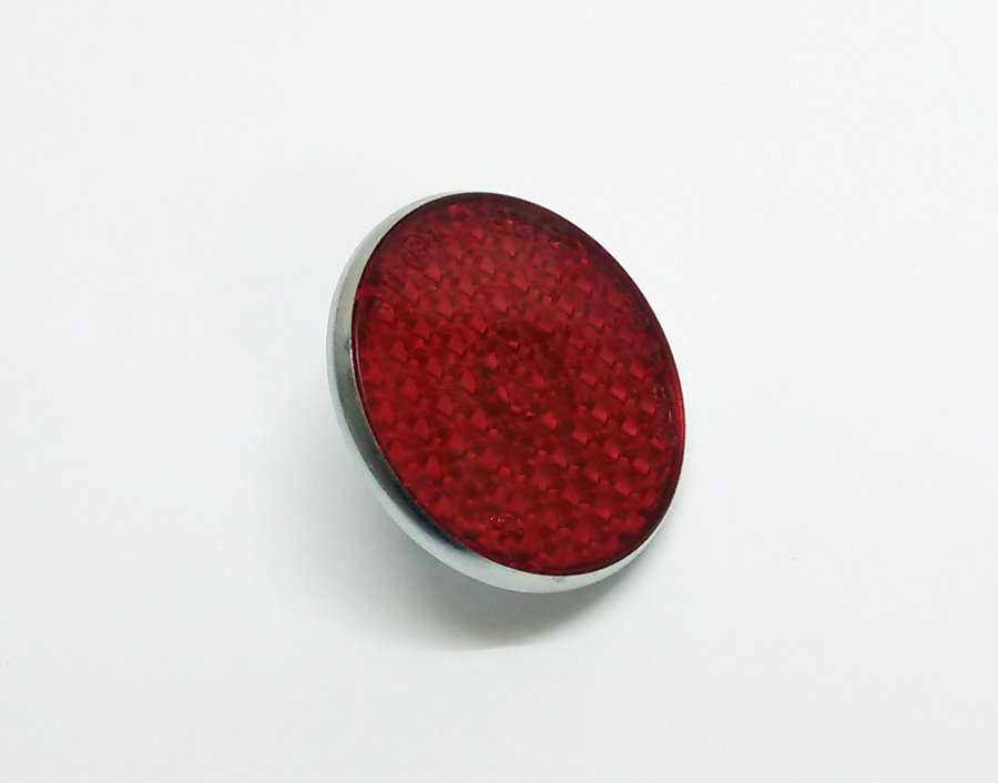 Rear round reflector red