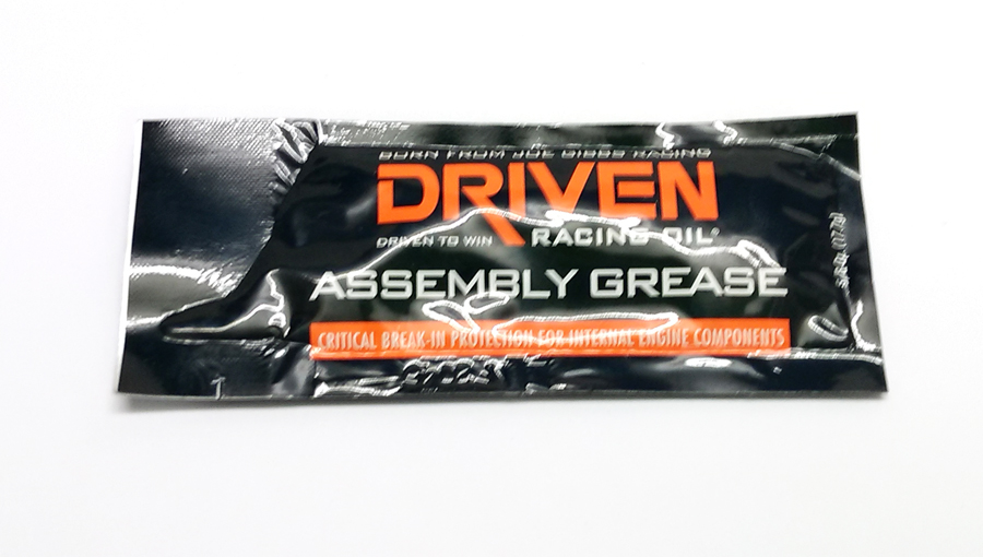 Cam lube and assembly lube sachet