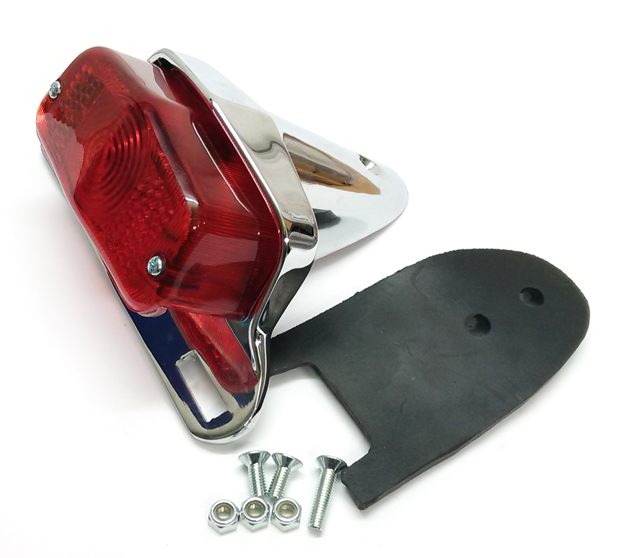 564 rear lamp with chromed alloy bracket & rubber & screws