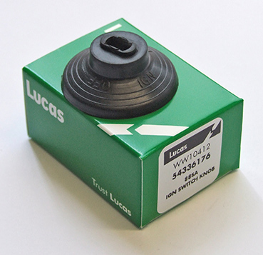 Lucas 88SA ignition switch knob black rubber