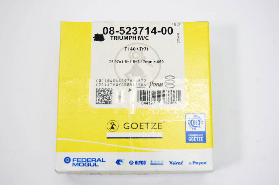 T140 + 60 ring set Goetze made in Germany