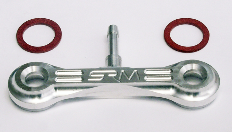 Billet CNC alloy rocker feed pipe A7 A10