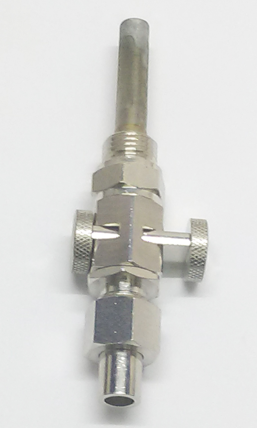 Push pull 1/4 gas thread, ethanol resistant, nickel plated
