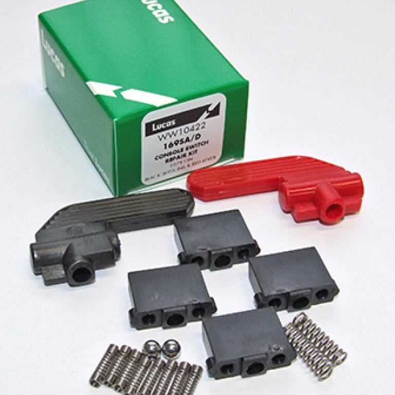 Alloy switch rebuild kit 1974-  Black & red long levers