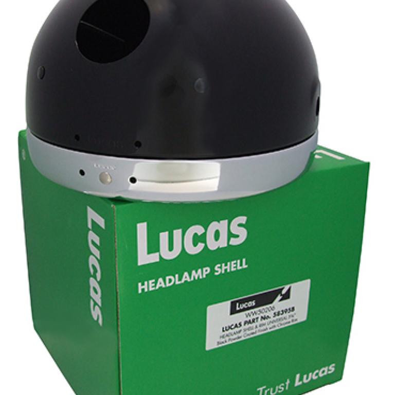 Lucas black 5-3/4 inch black universal rim and shell