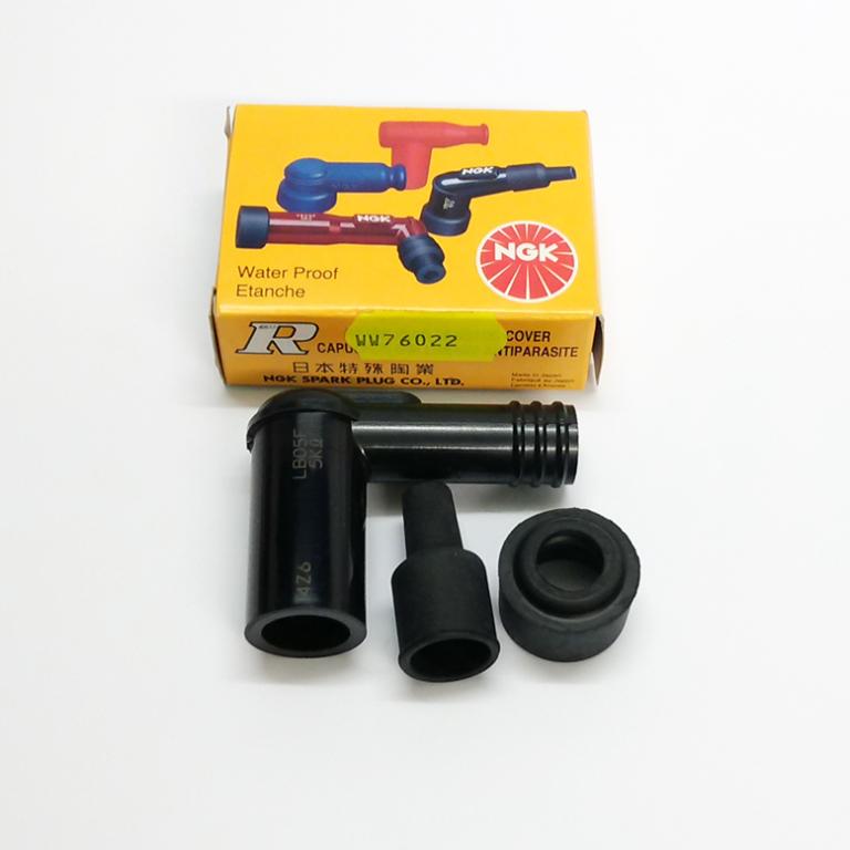 NGK plug cap with resistor black 90 degree