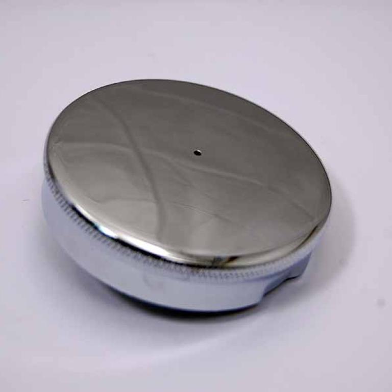 Filler cap petrol tank 2 1/2 inch push turn type chromed and 83.3875