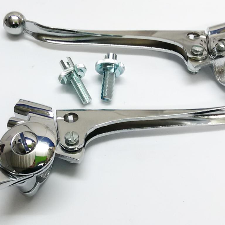 Levers with choke on right ball end pair clutch & brake