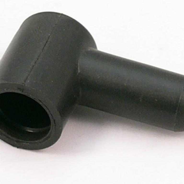 Rubber cover for 90 degree terminal