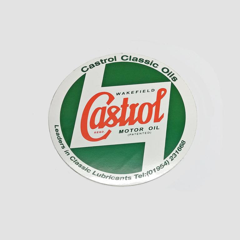 Castrol classic vinyl sticker 5 inch diameter 125mm