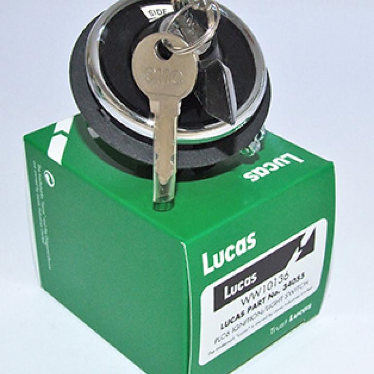 Lucas PLC6 Ignition switch 53mm hole , off/side/head