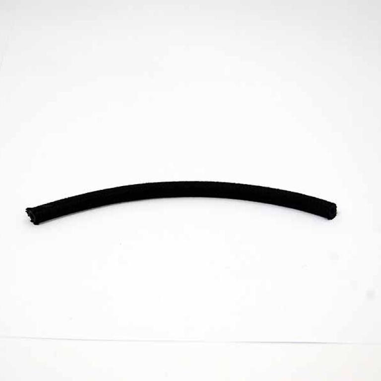 Oil pipe black braided frabric 5/32 bore per foot