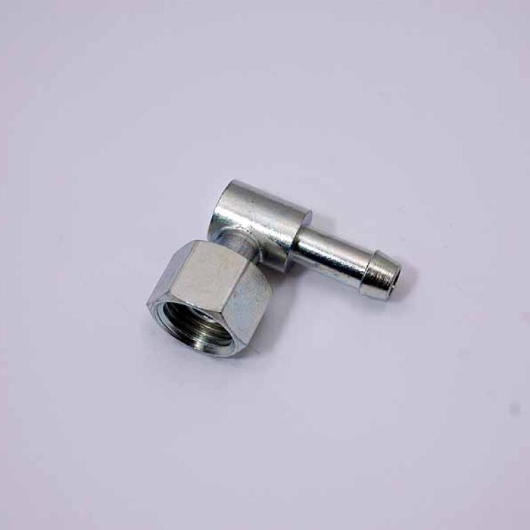 1/4 gas nut with 90* elbow spigot