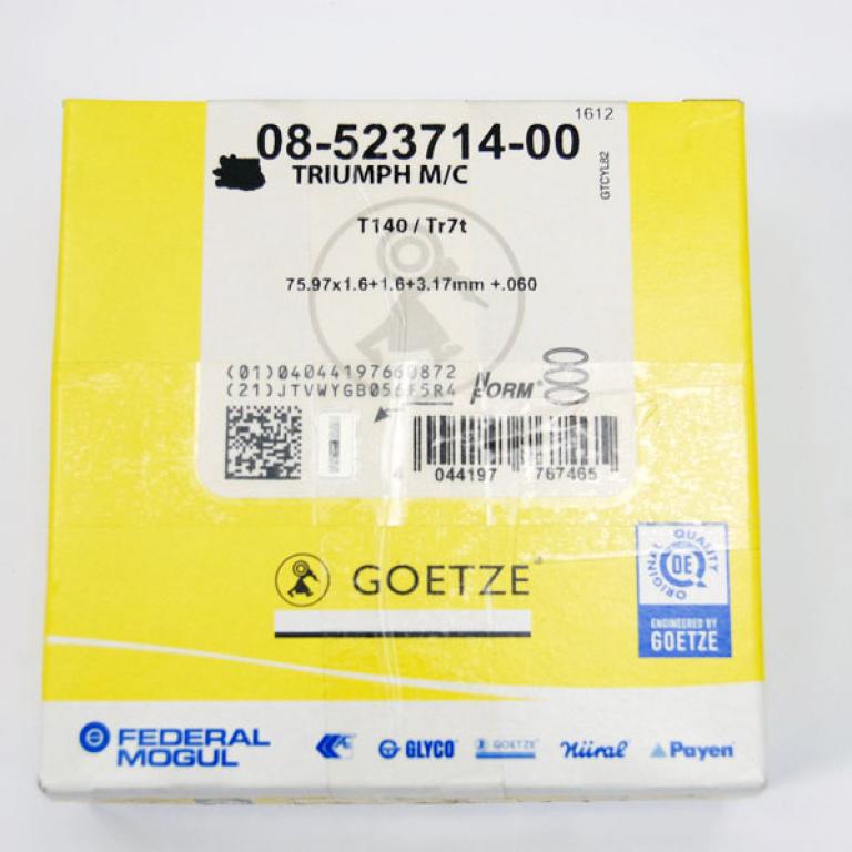 T140 + 60 ring set Goetze made in Germany