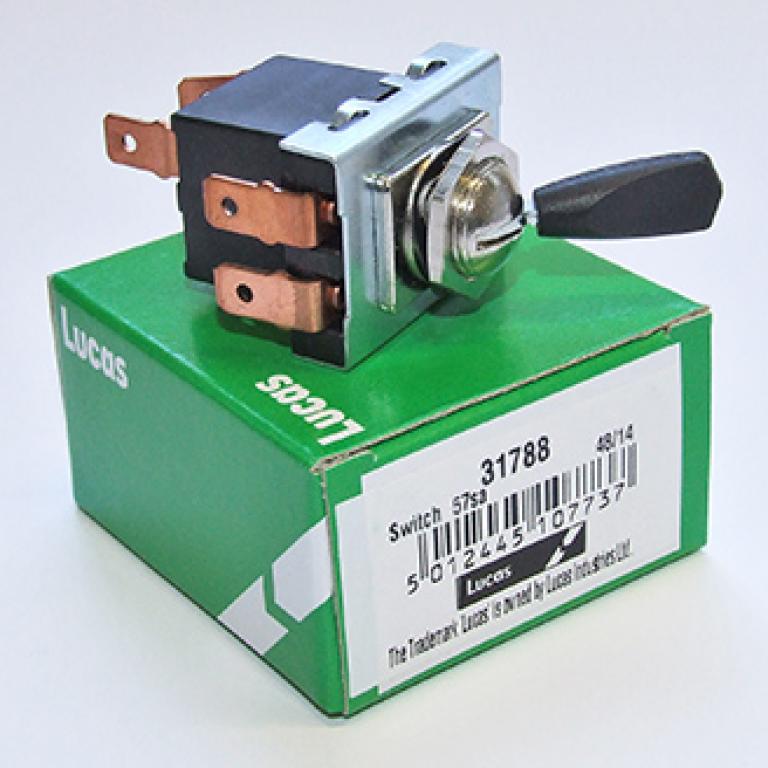 Lucas headlamp toggle switch 3 position/5 tag LU31788